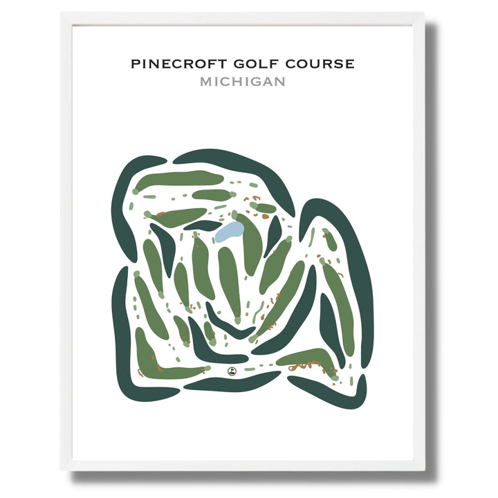 Pinecroft Golf Course, Michigan - Printed Golf Courses