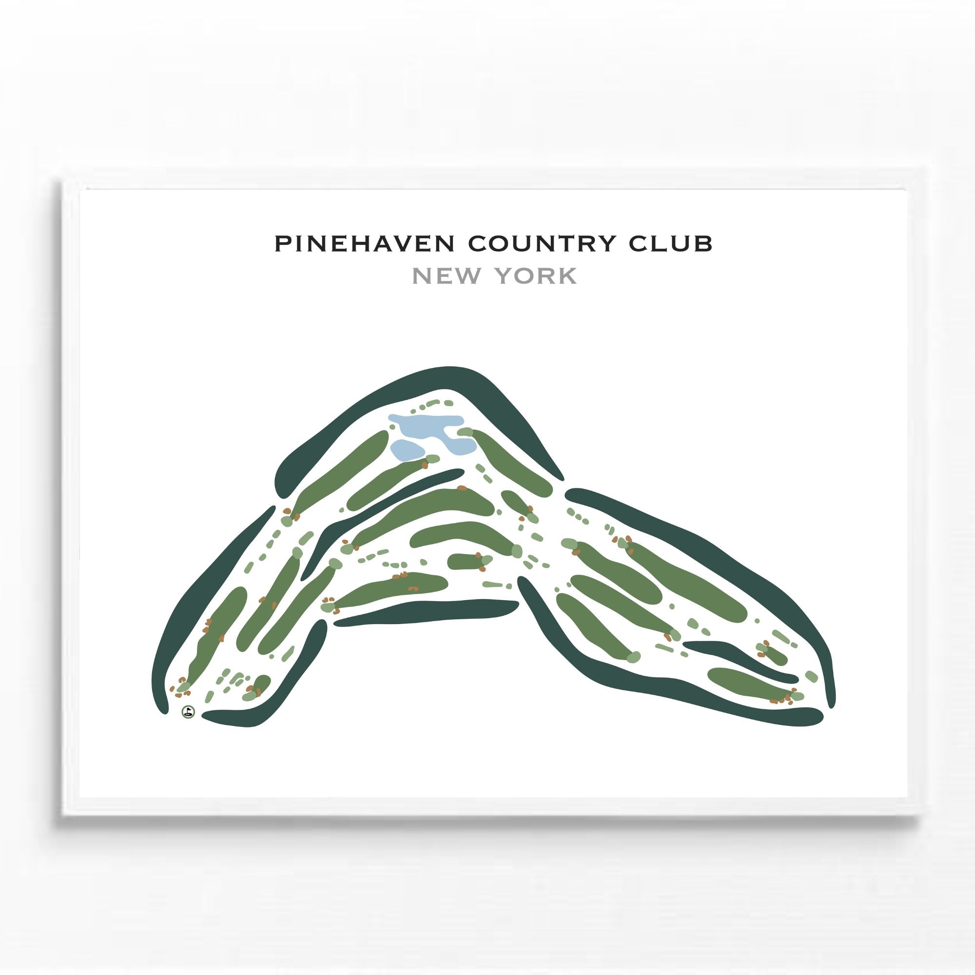 Buy the best printed golf course Pinehaven Country Club New York