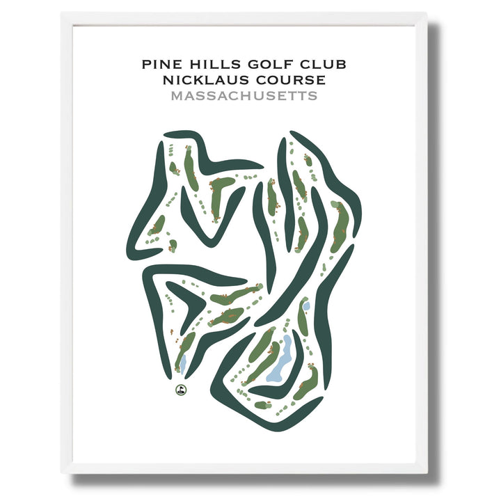 Pinehills Golf Club - Nicklaus Course, Massachusetts - Printed Golf Courses