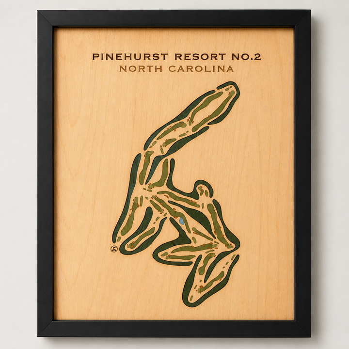 Pinehurst Resort No. 2 Country Club, North Carolina - Printed Golf Courses