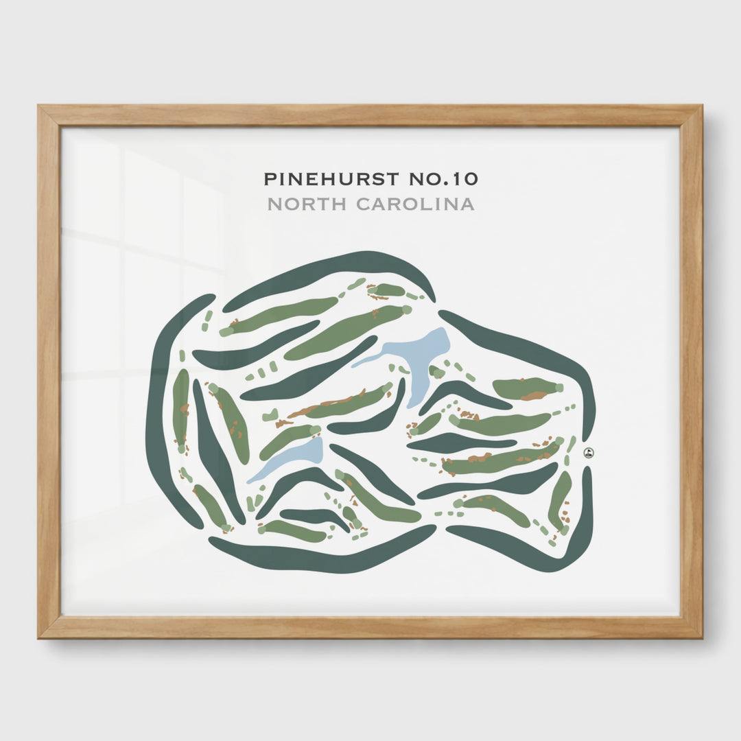 Pinehurst No. 10, North Carolina - Printed Golf Courses