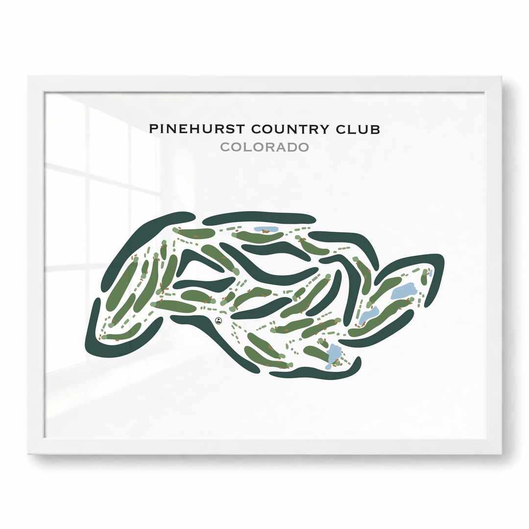 Pinehurst Country Club, Colorado - Printed Golf Courses