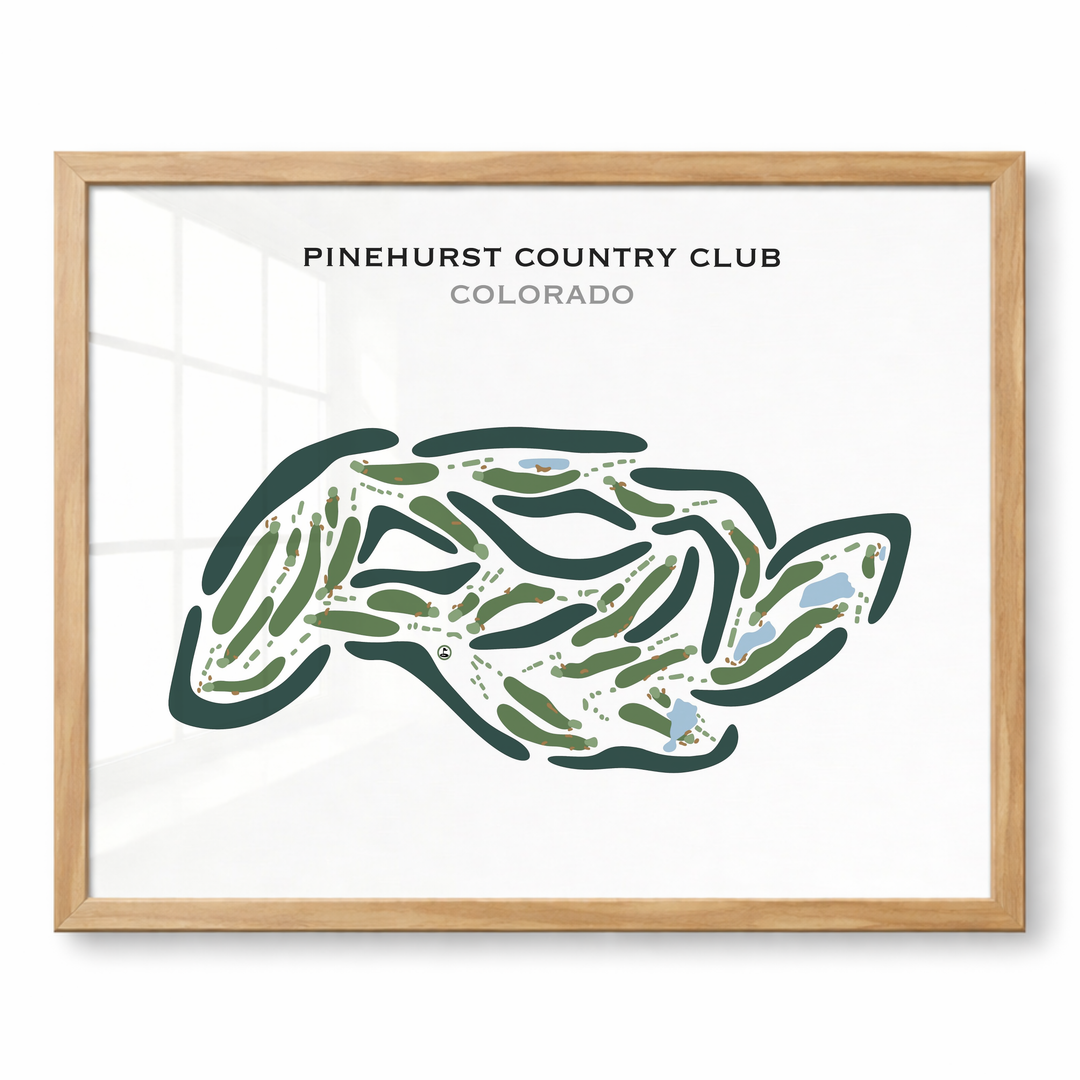 Pinehurst Country Club, Colorado - Printed Golf Courses