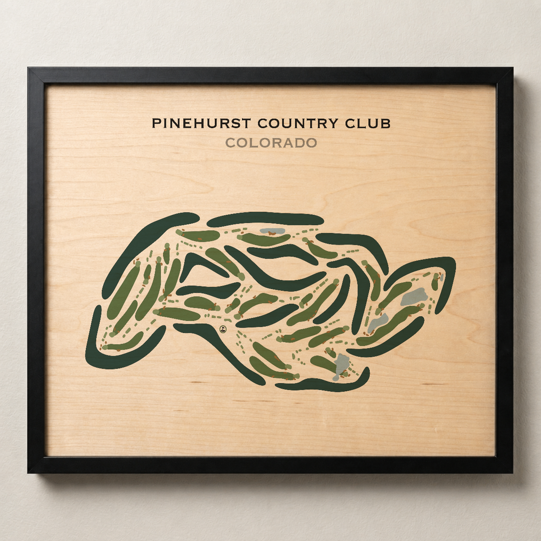 Pinehurst Country Club, Colorado - Printed Golf Courses