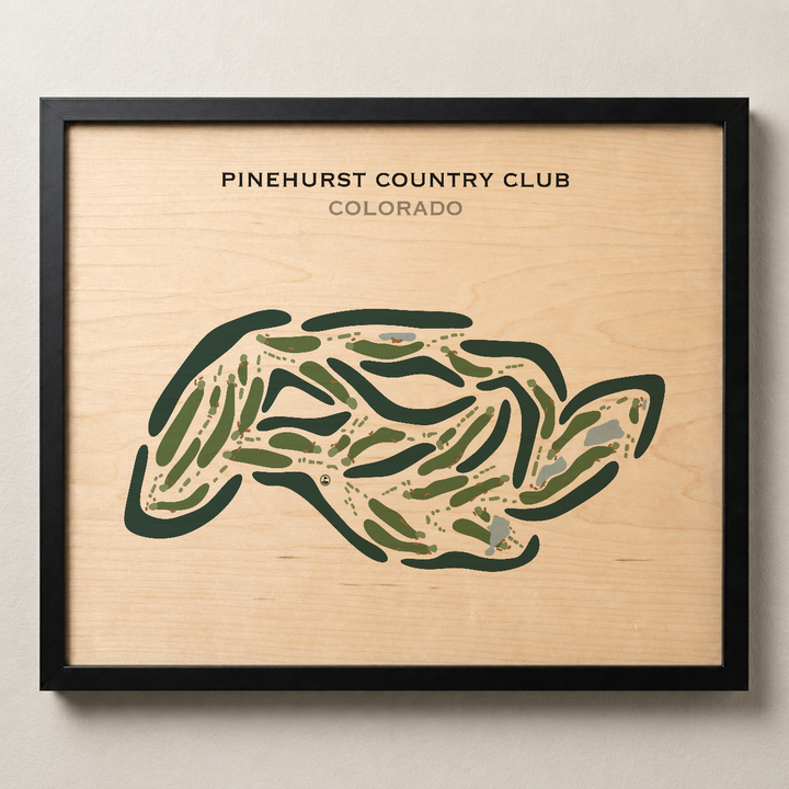 Pinehurst Country Club, Colorado - Printed Golf Courses