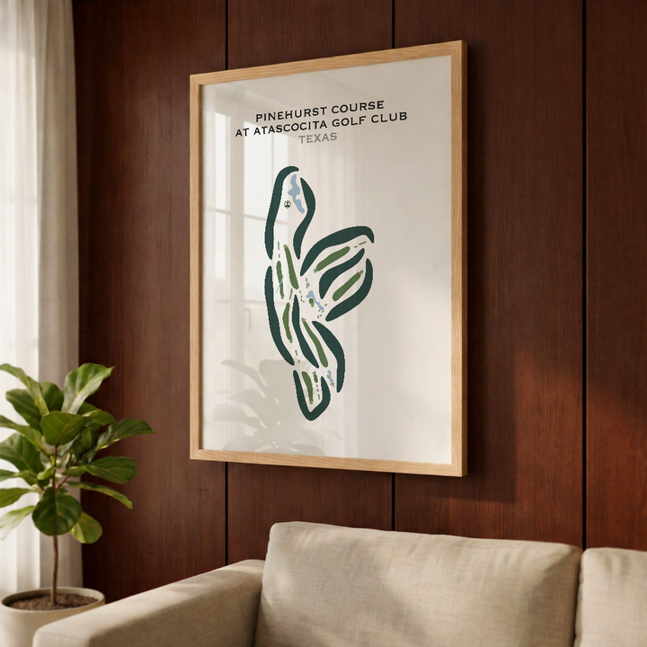 Pinehurst Course at Atascocita Golf Club, Texas - Printed Golf Courses