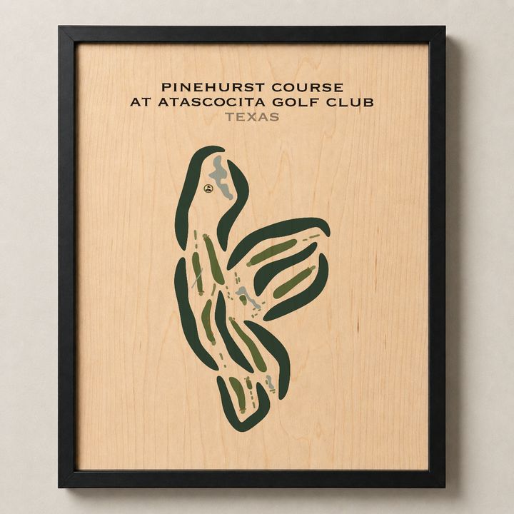 Pinehurst Course at Atascocita Golf Club, Texas - Printed Golf Courses