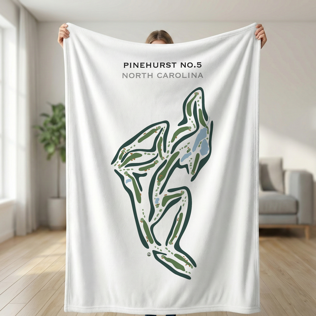 Pinehurst No.5 Golf Course, North Carolina - Printed Golf Course