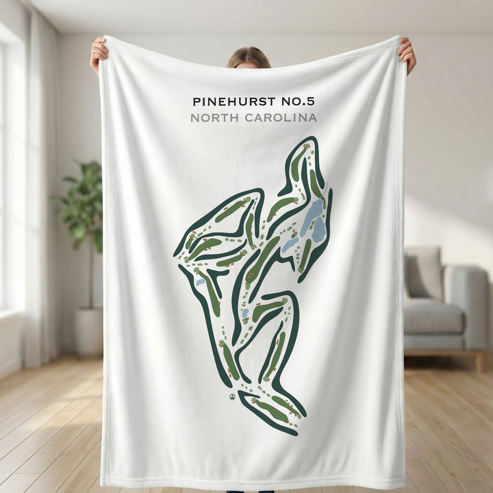 Pinehurst No.5 Golf Course, North Carolina - Printed Golf Course