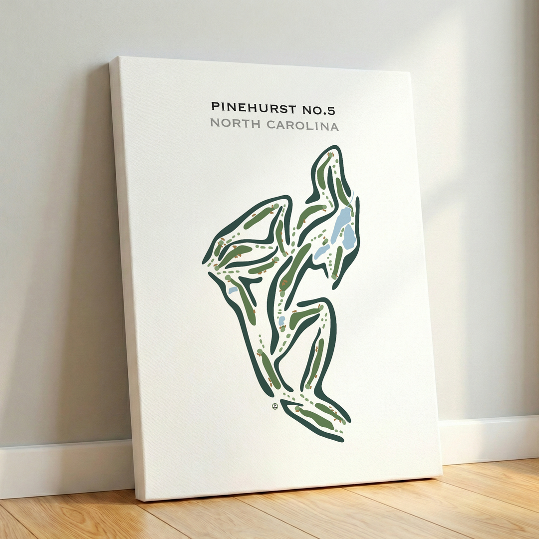 Pinehurst No.5 Golf Course, North Carolina - Printed Golf Course