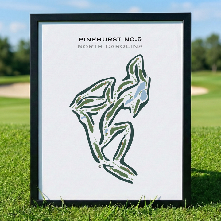 Pinehurst No.5 Golf Course, North Carolina - Printed Golf Course