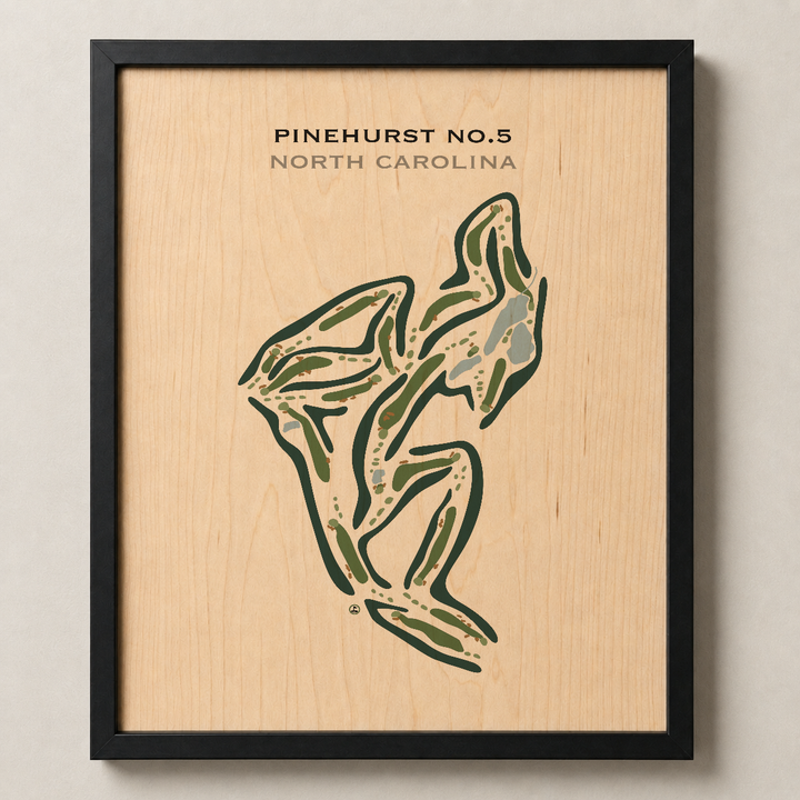 Pinehurst No.5 Golf Course, North Carolina - Printed Golf Course