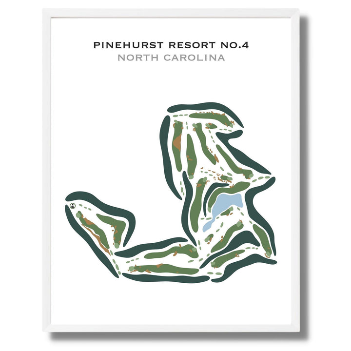 Pinehurst Golf Course No. 4, North Carolina - Printed Golf Courses - Golf Course Prints