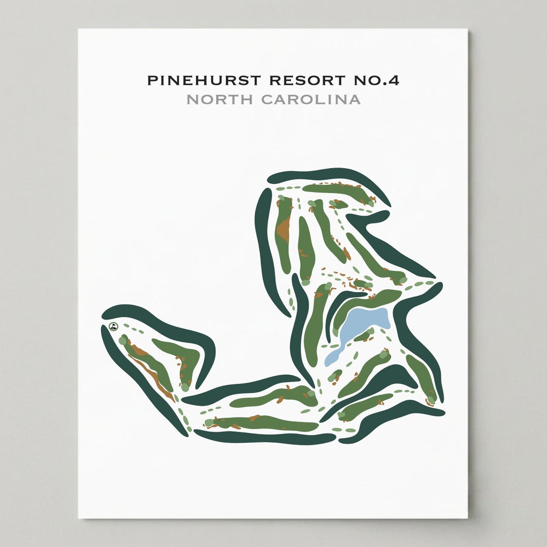 Pinehurst Golf Course No. 4, North Carolina - Printed Golf Courses