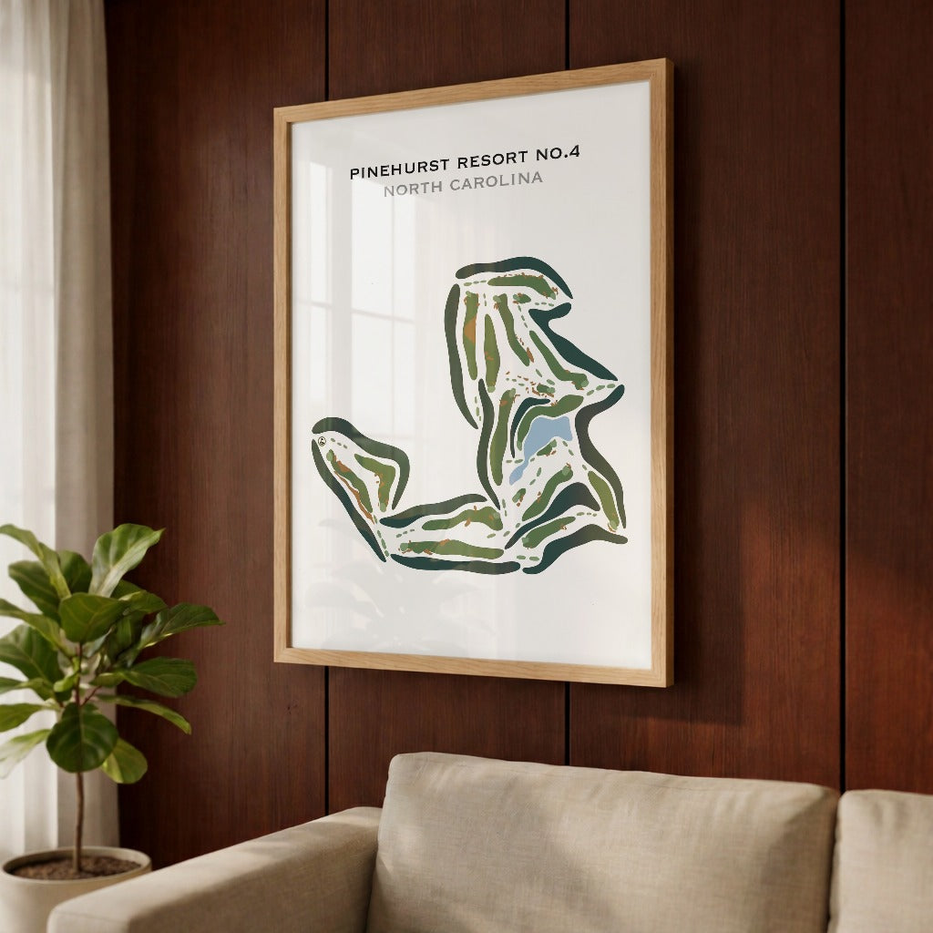 Pinehurst Golf Course No. 4, North Carolina - Printed Golf Courses