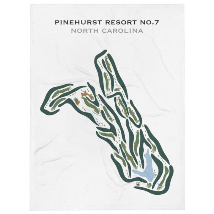 Pinehurst Resort #7, North Carolina - Printed Golf Courses - Golf Course Prints