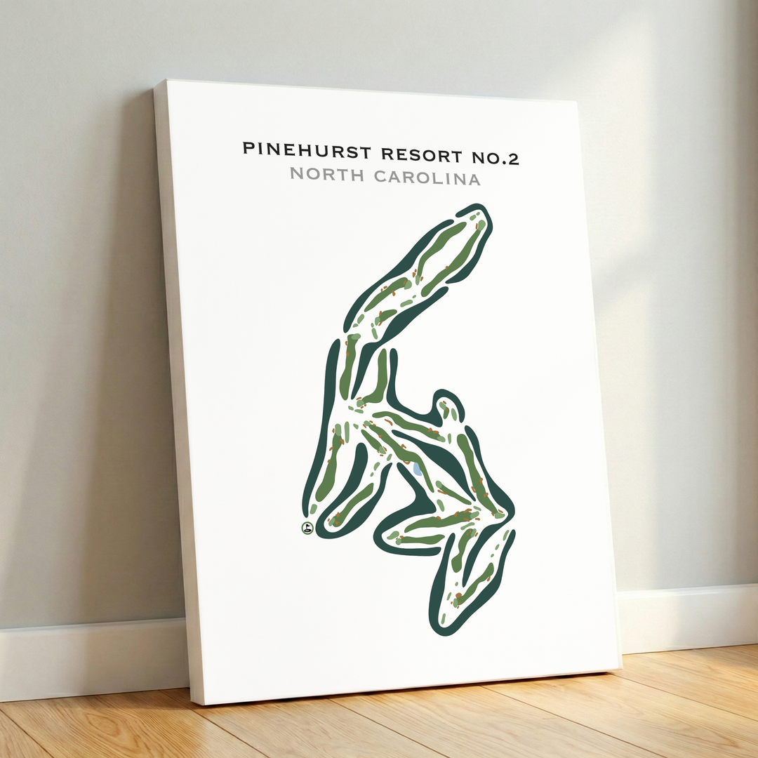 Pinehurst Resort No. 2 Country Club, North Carolina - Printed Golf Courses