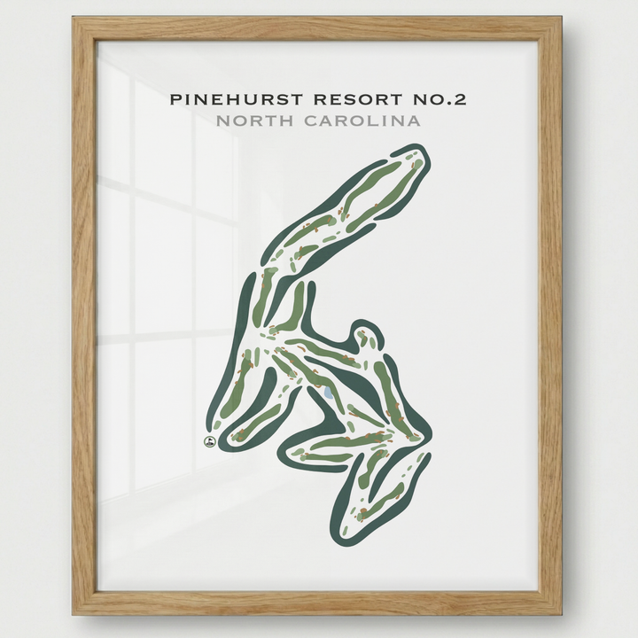 Pinehurst Resort No. 2 Country Club, North Carolina - Printed Golf Courses