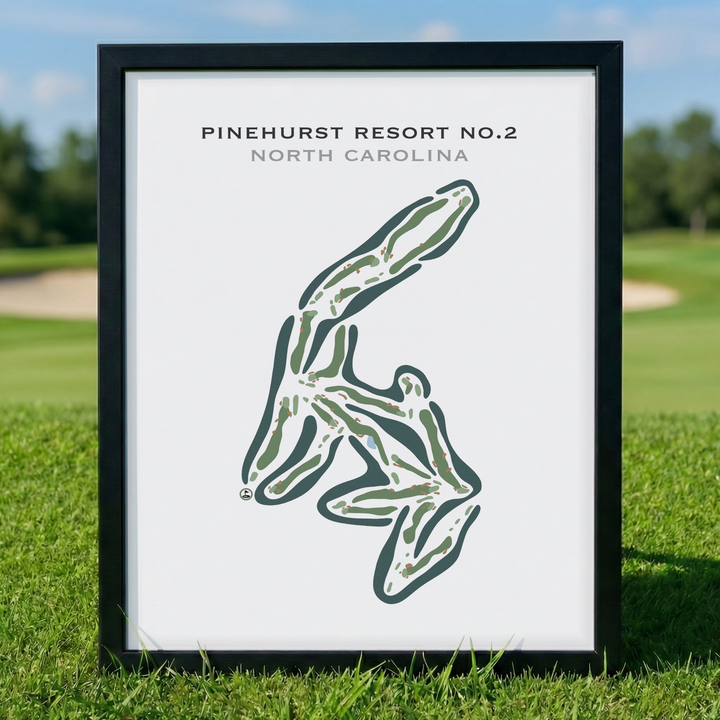 Pinehurst Resort No. 2 Country Club, North Carolina - Printed Golf Courses