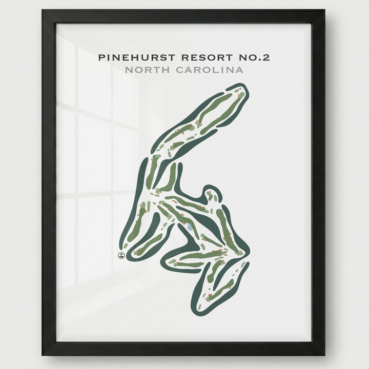 Pinehurst Resort No. 2 Country Club, North Carolina - Printed Golf Courses