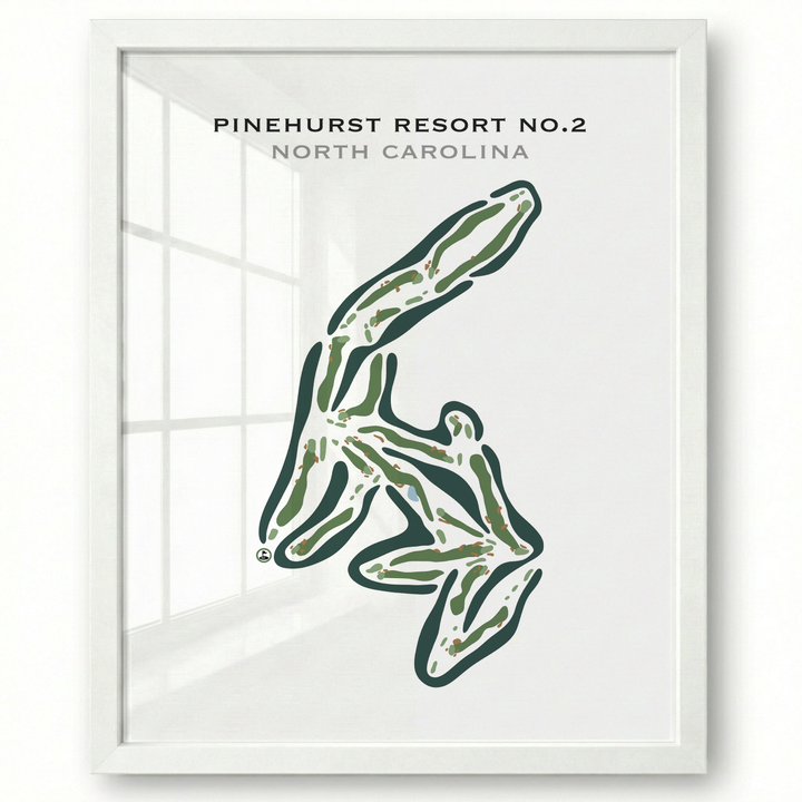 Pinehurst Resort No. 2 Country Club, North Carolina - Printed Golf Courses