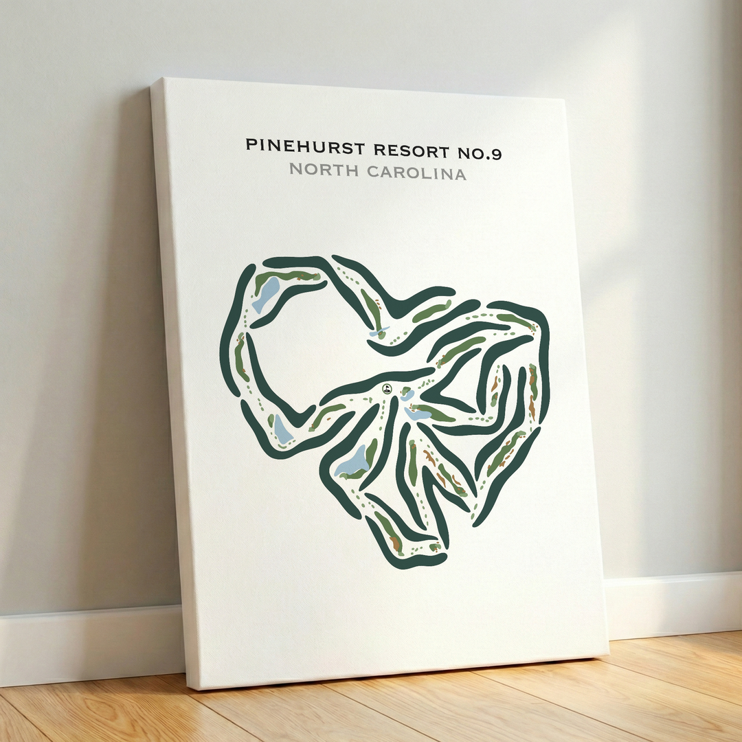 Pinehurst Resort No. 9, North Carolina - Printed Golf Courses