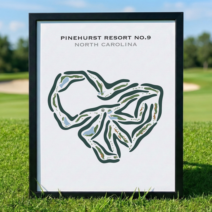 Pinehurst Resort No. 9, North Carolina - Printed Golf Courses