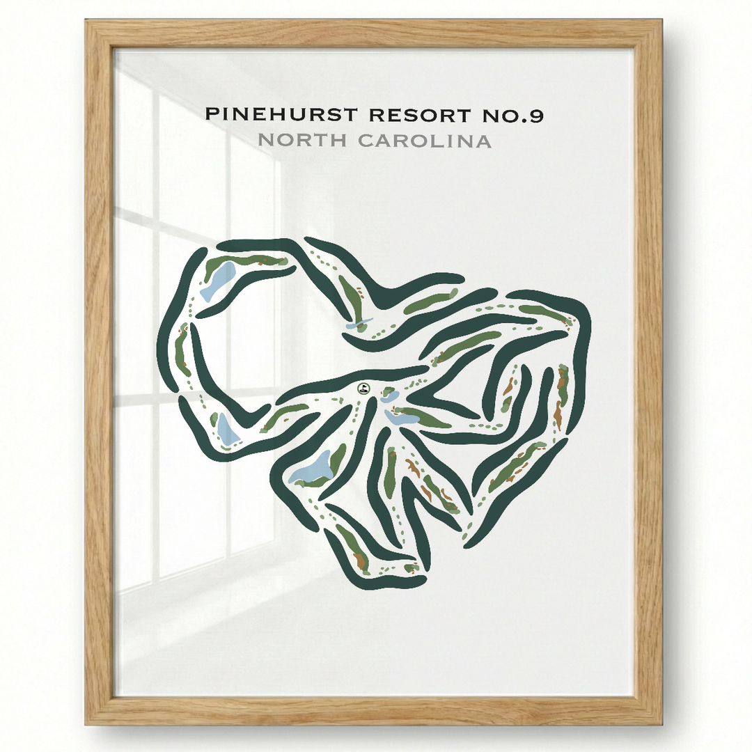 Pinehurst Resort No. 9, North Carolina - Printed Golf Courses