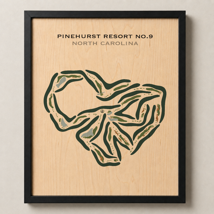 Pinehurst Resort No. 9, North Carolina - Printed Golf Courses