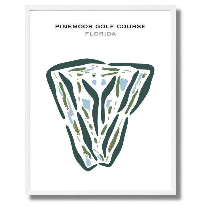 Pinemoor Golf Course, Florida - Printed Golf Courses