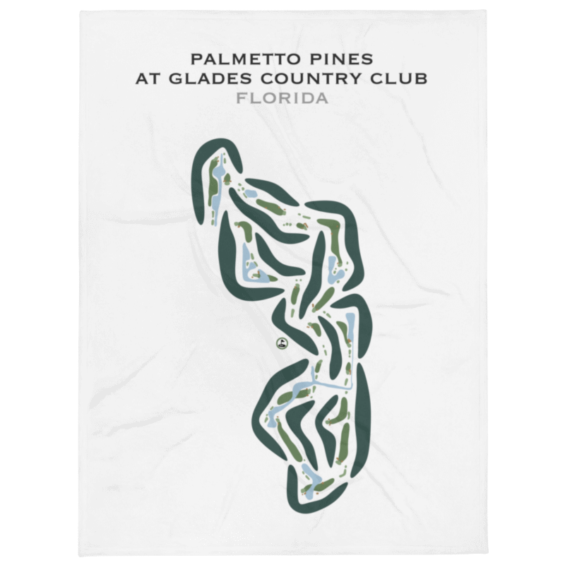 Palmetto Pines Course at Glades Country Club, Florida - Printed Golf Courses