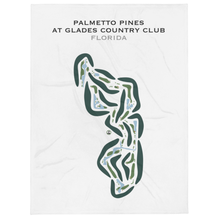 Palmetto Pines Course at Glades Country Club, Florida - Printed Golf Courses