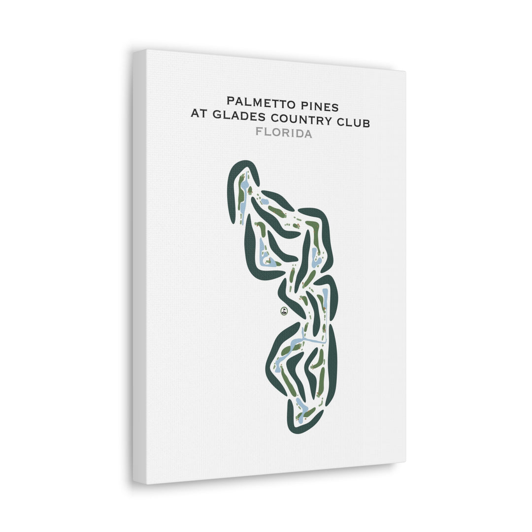Palmetto Pines Course at Glades Country Club, Florida - Printed Golf Courses