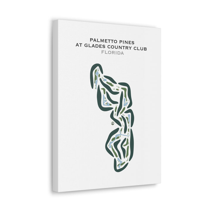 Palmetto Pines Course at Glades Country Club, Florida - Printed Golf Courses