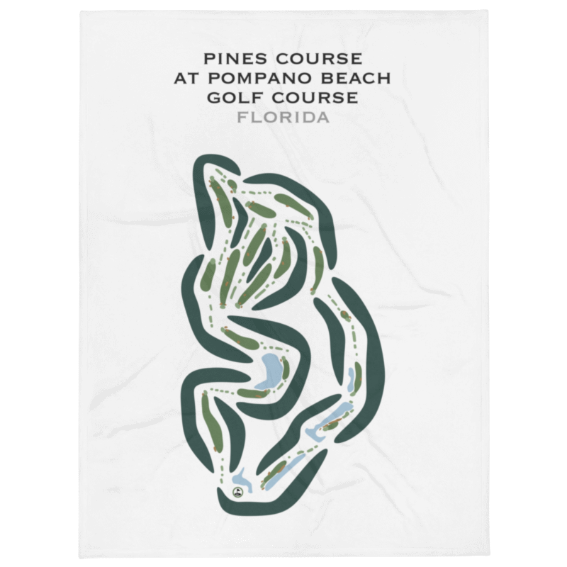 Pines Course at Pompano Beach Golf Course, Florida - Printed Golf Courses