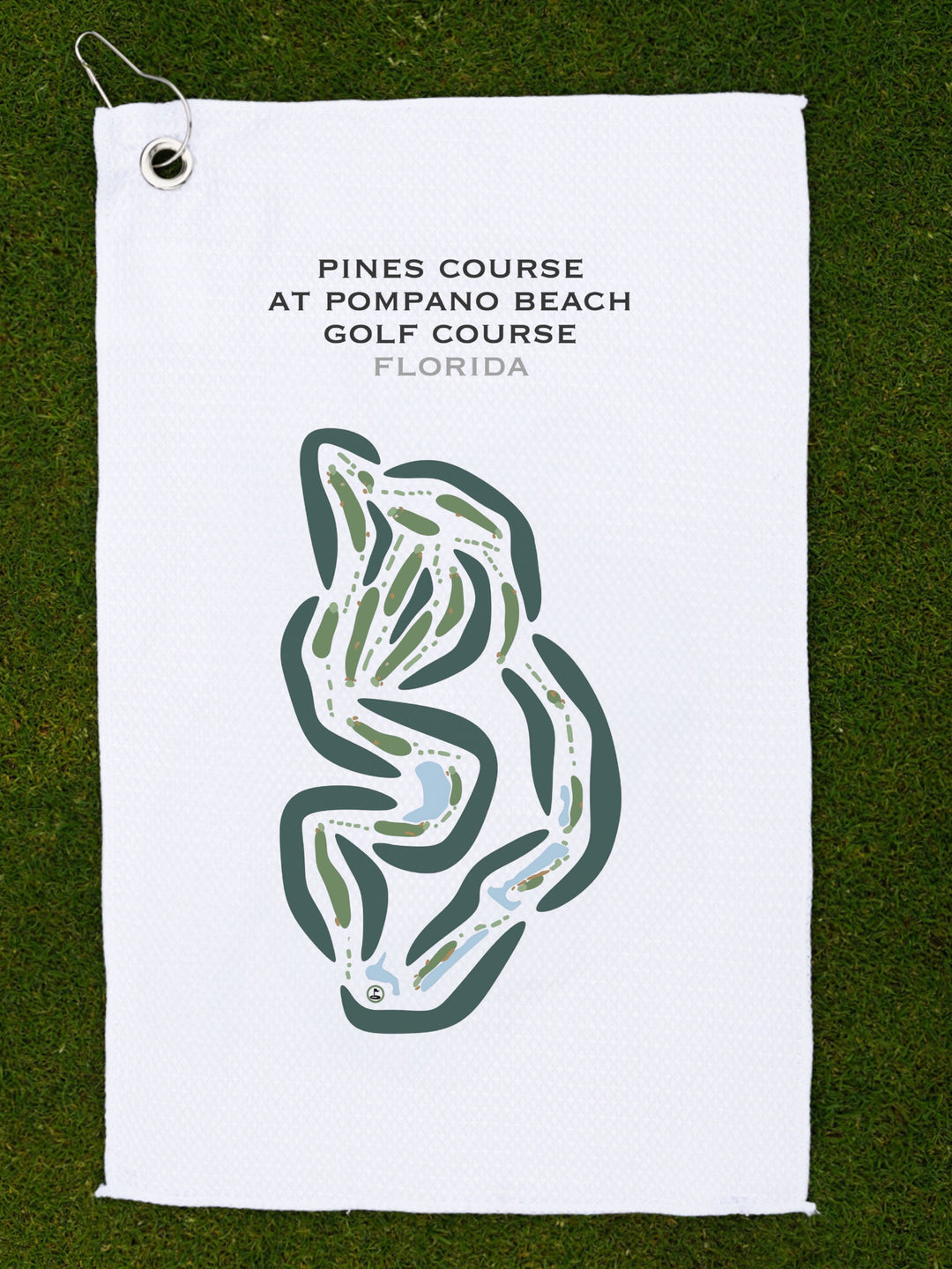 Pines Course at Pompano Beach Golf Course, Florida - Printed Golf Courses