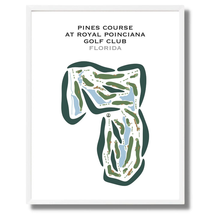 Pines Course at Royal Poinciana Golf Club, Florida  - Printed Golf Courses