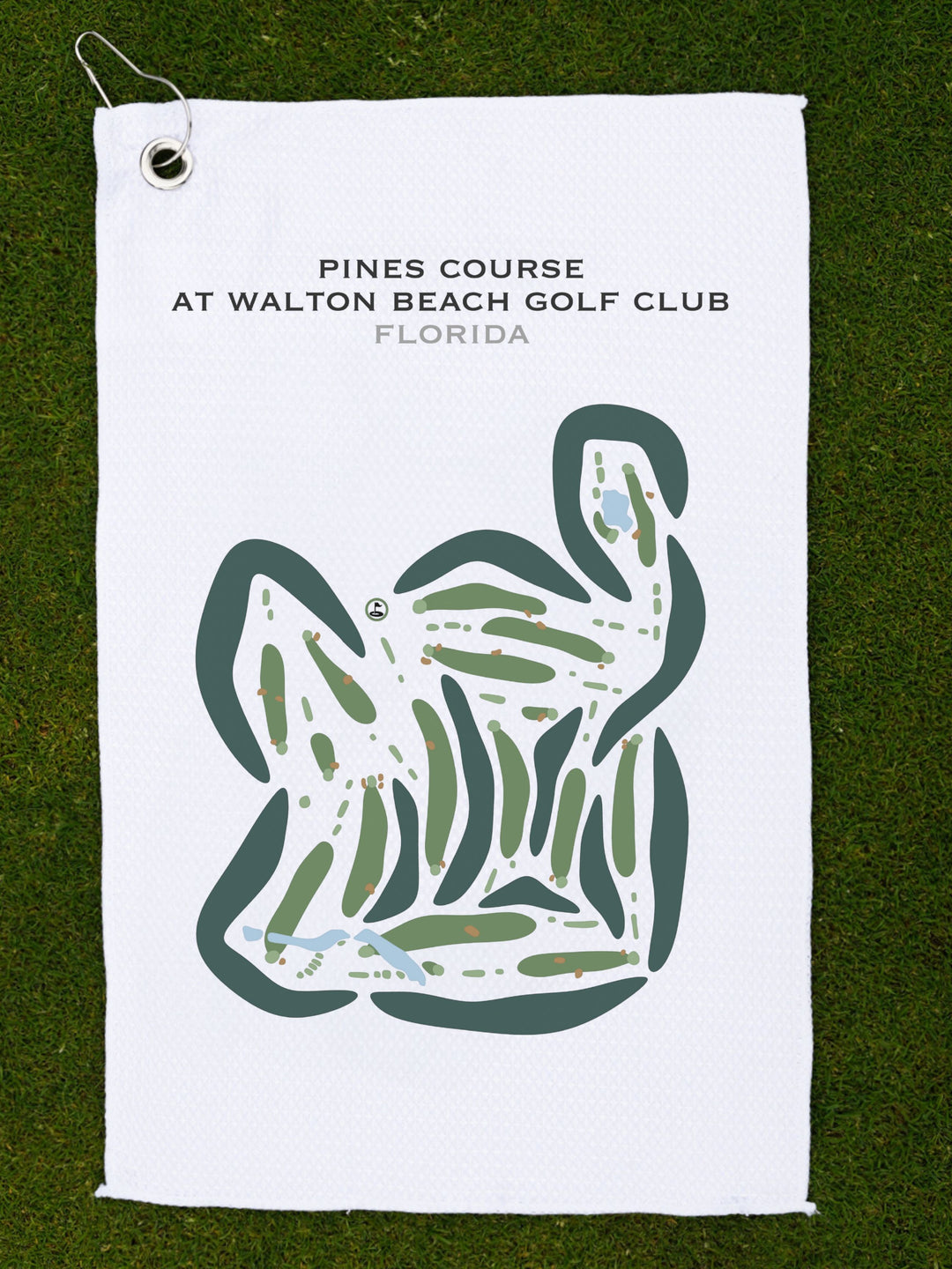 Pines Course at Walton Beach Golf Club, Florida - Printed Golf Courses