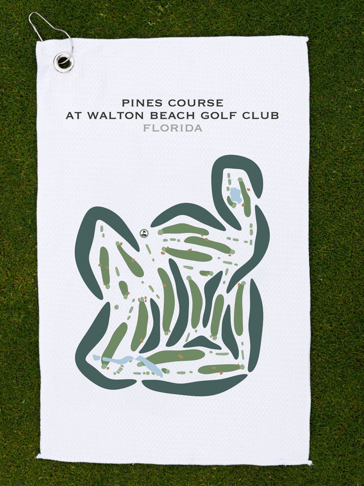 Pines Course at Walton Beach Golf Club, Florida - Printed Golf Courses