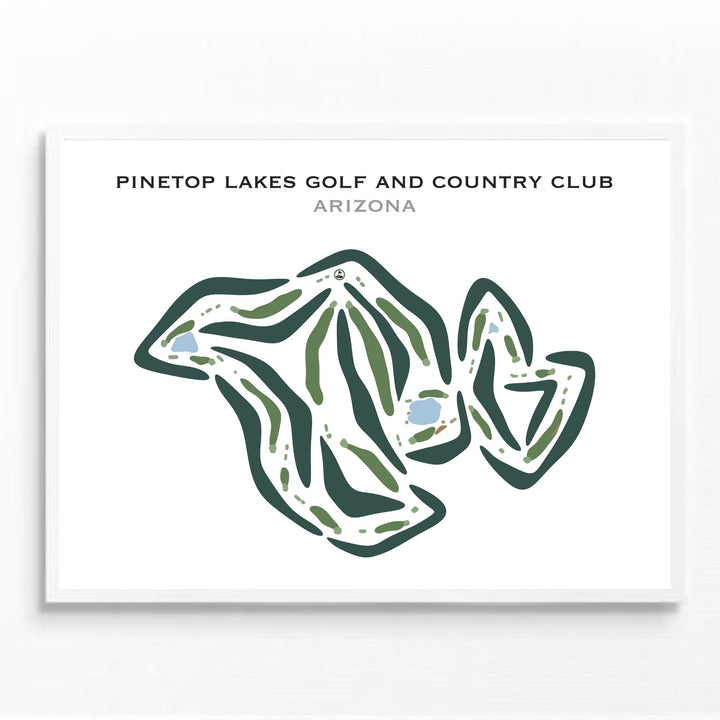 Pinetop Lakes Golf and Country Club, Arizona - Printed Golf Courses