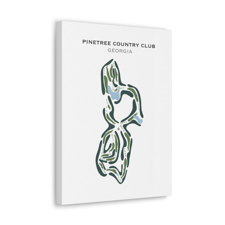 Pinetree Country Club, Georgia - Printed Golf Course