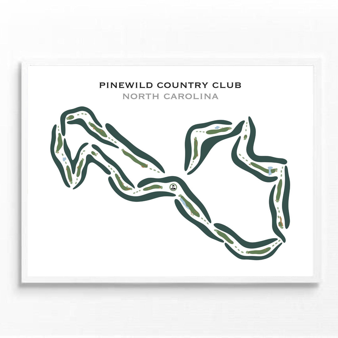 Pinewild Country Club, North Carolina - Printed Golf Courses - Golf Course Prints