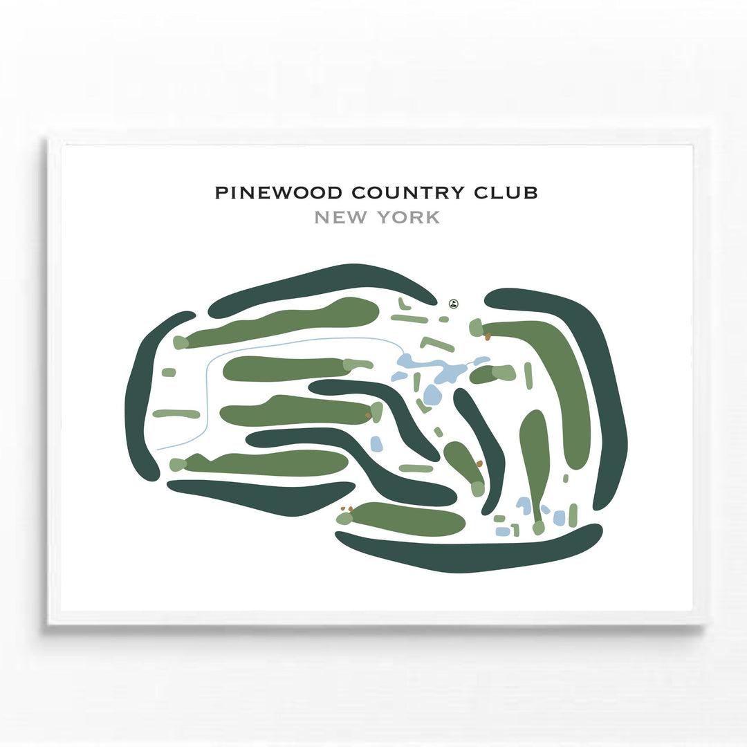 Pinewood Country Club, New York - Printed Golf Courses