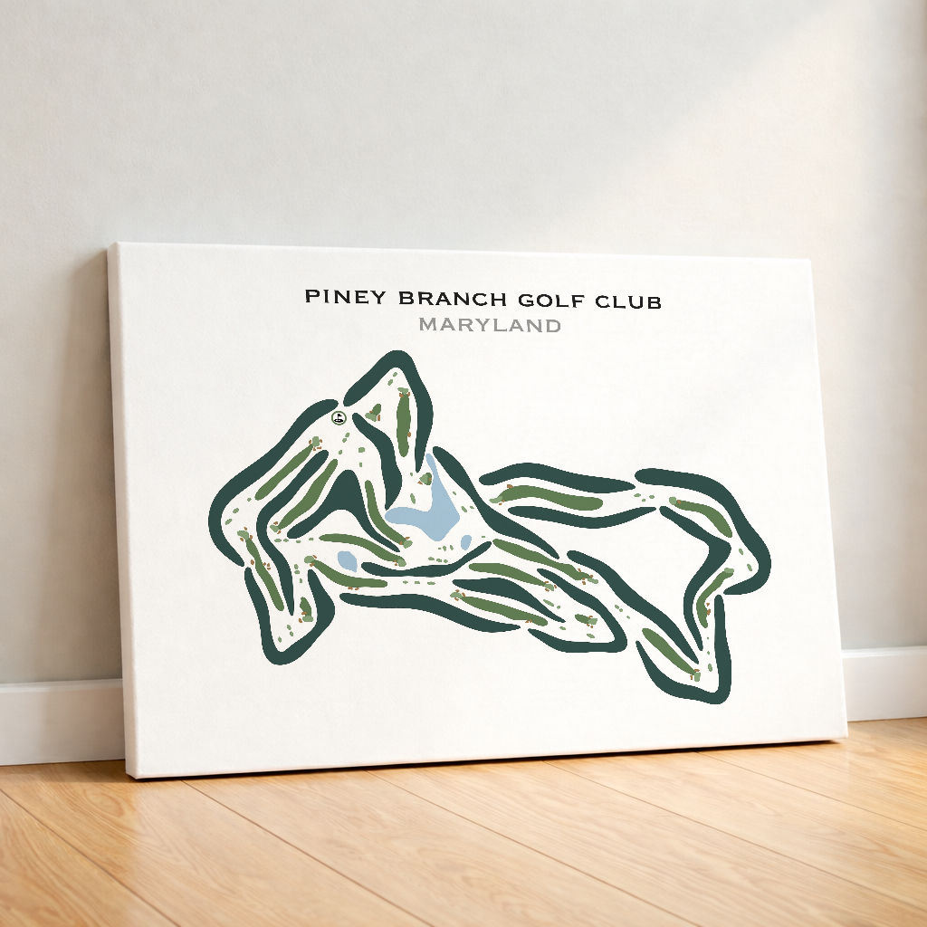 Piney Branch Golf Club, Maryland - Printed Golf Courses