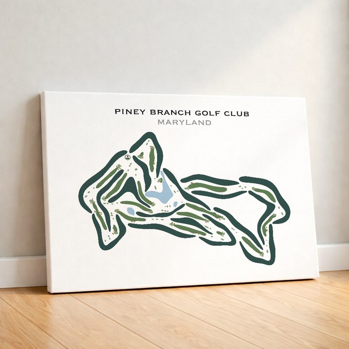 Piney Branch Golf Club, Maryland - Printed Golf Courses