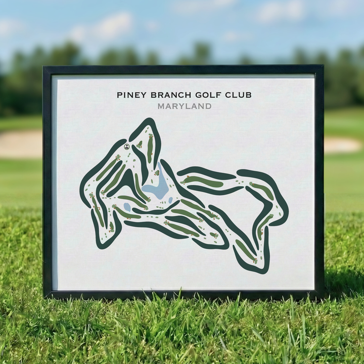 Piney Branch Golf Club, Maryland - Printed Golf Courses