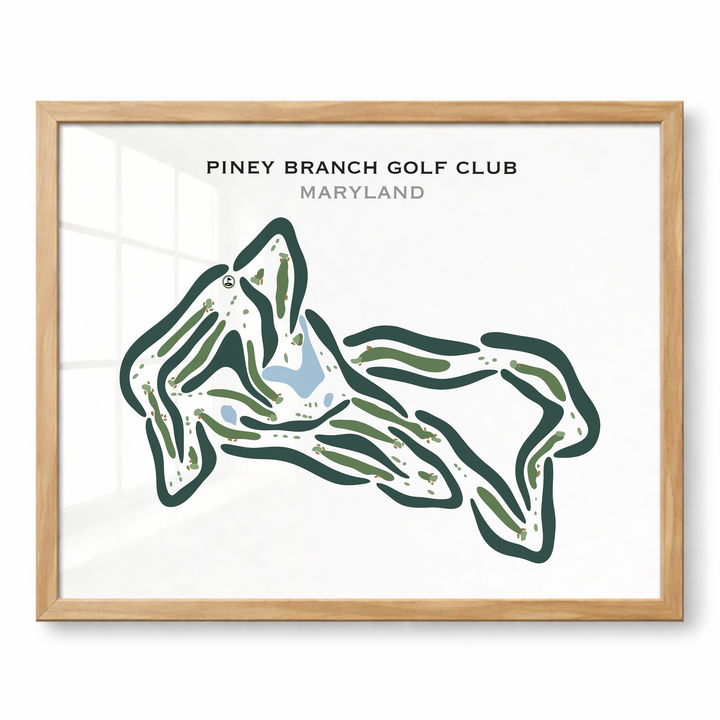 Piney Branch Golf Club, Maryland - Printed Golf Courses