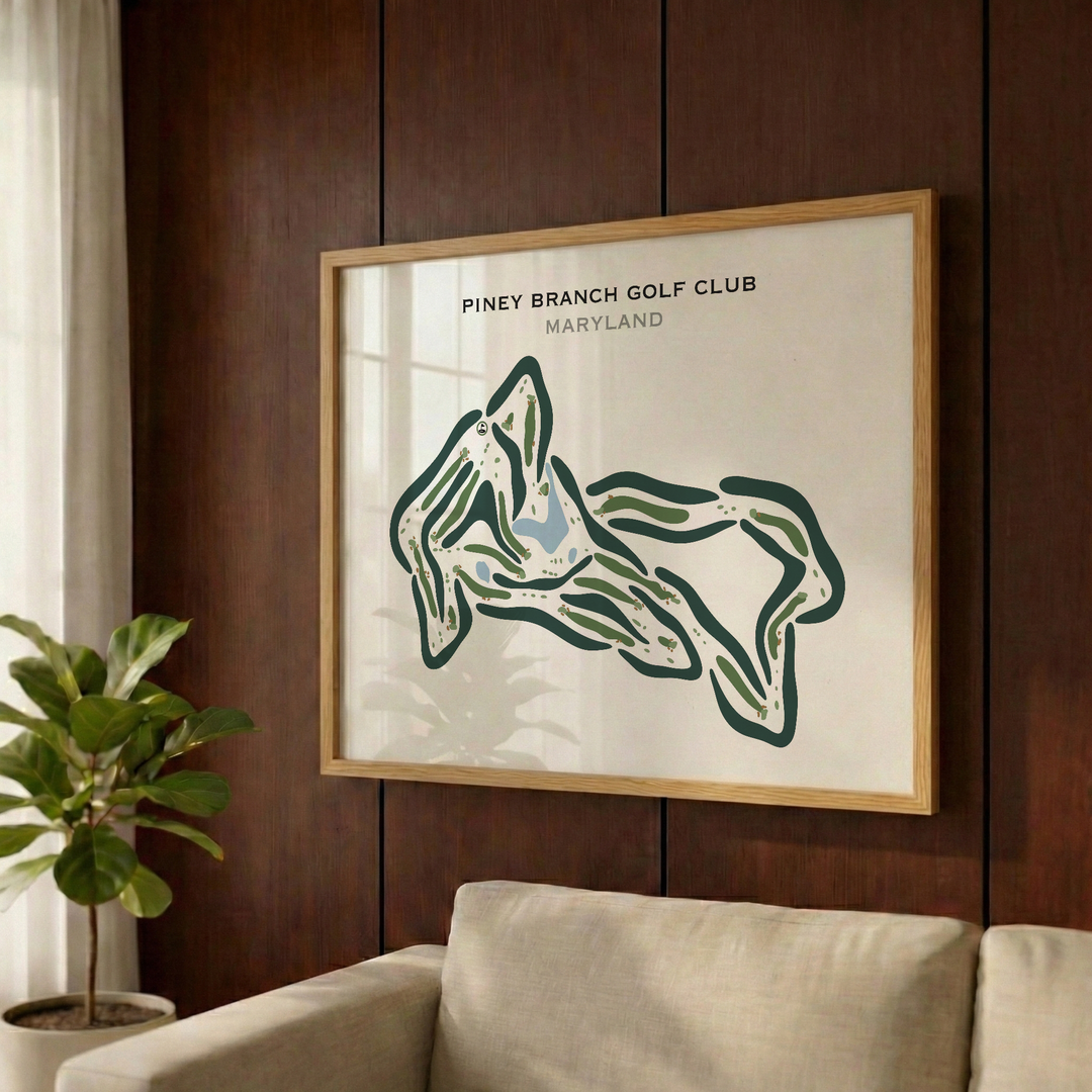 Piney Branch Golf Club, Maryland - Printed Golf Courses