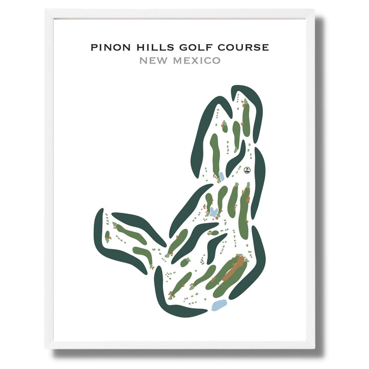 Pinon Hills Golf Course, New Mexico - Printed Golf Courses