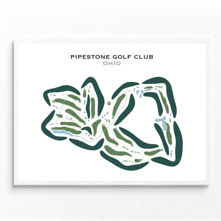 PipeStone Golf Club, Ohio - Printed Golf Courses